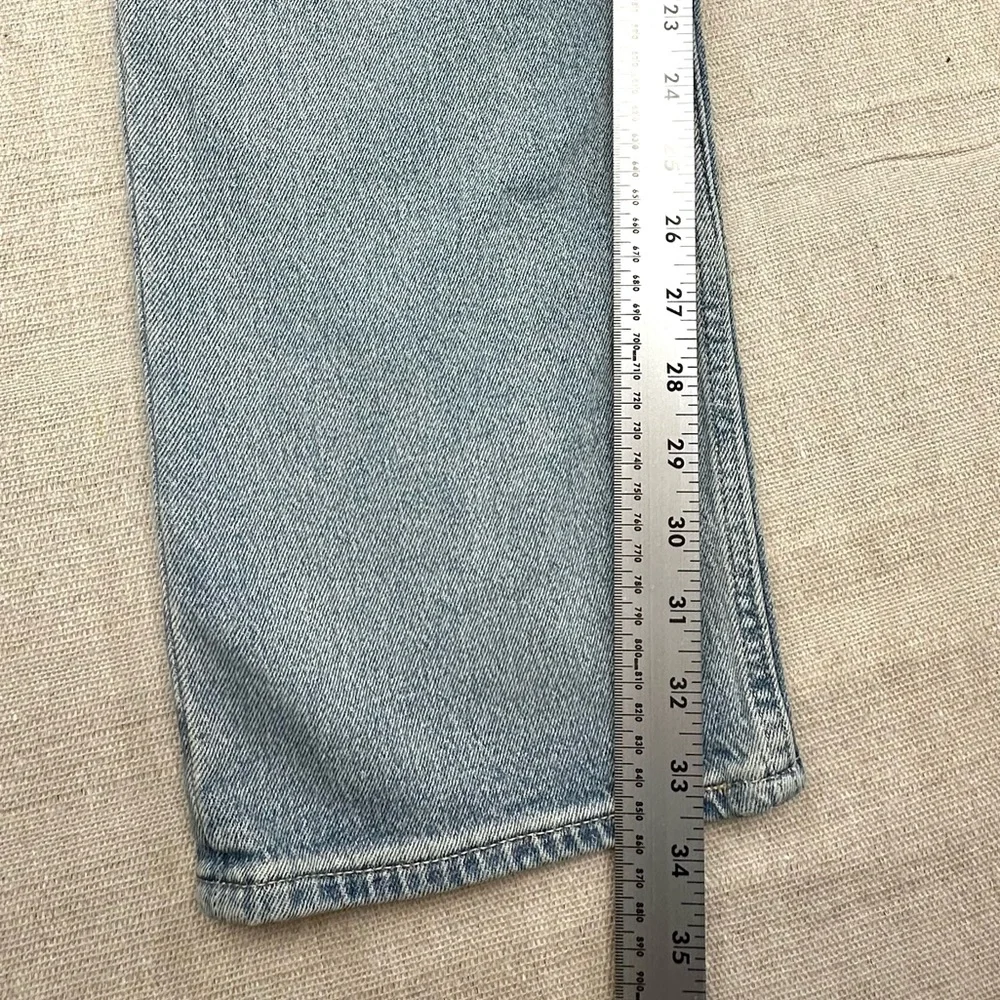 GAP 90s Straight High Rise Jeans Women 31/12 Tall Light Wash Vintage Style